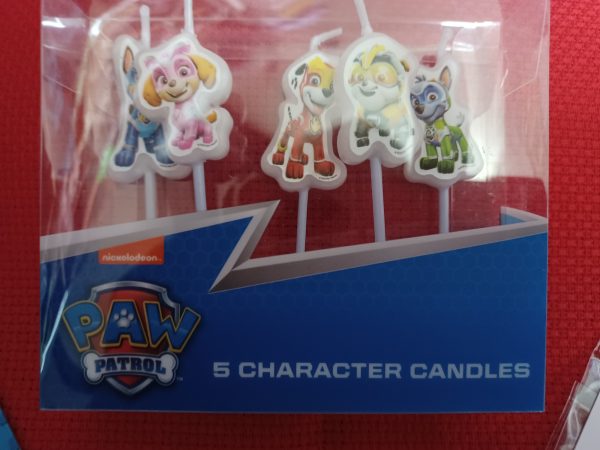 Paw Patrol Five Character Candles