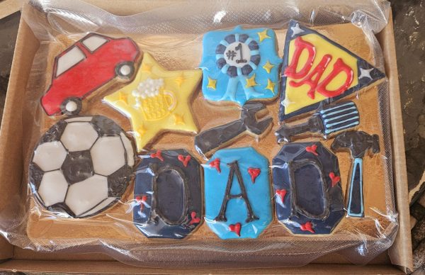 Fathers day box of hand iced biscuits - Image 3