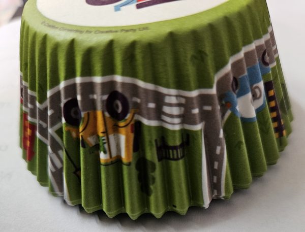 Construction vehicle cupcake cases