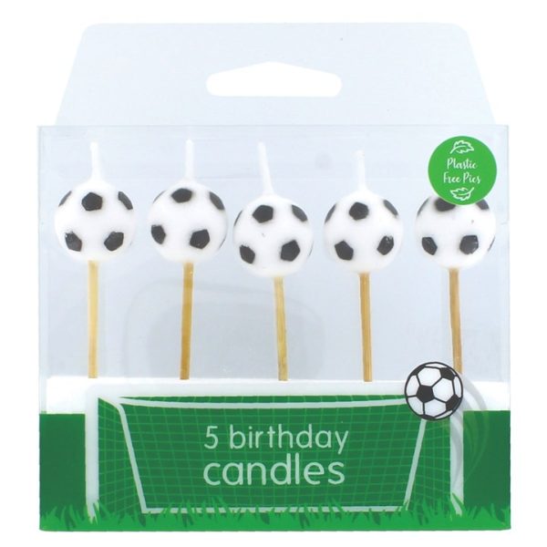 Football cake candles