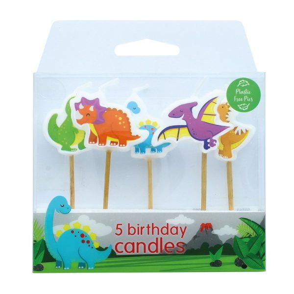 Culpitt Dinosaur cake candles