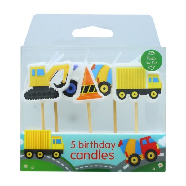 Construction vehicle candles